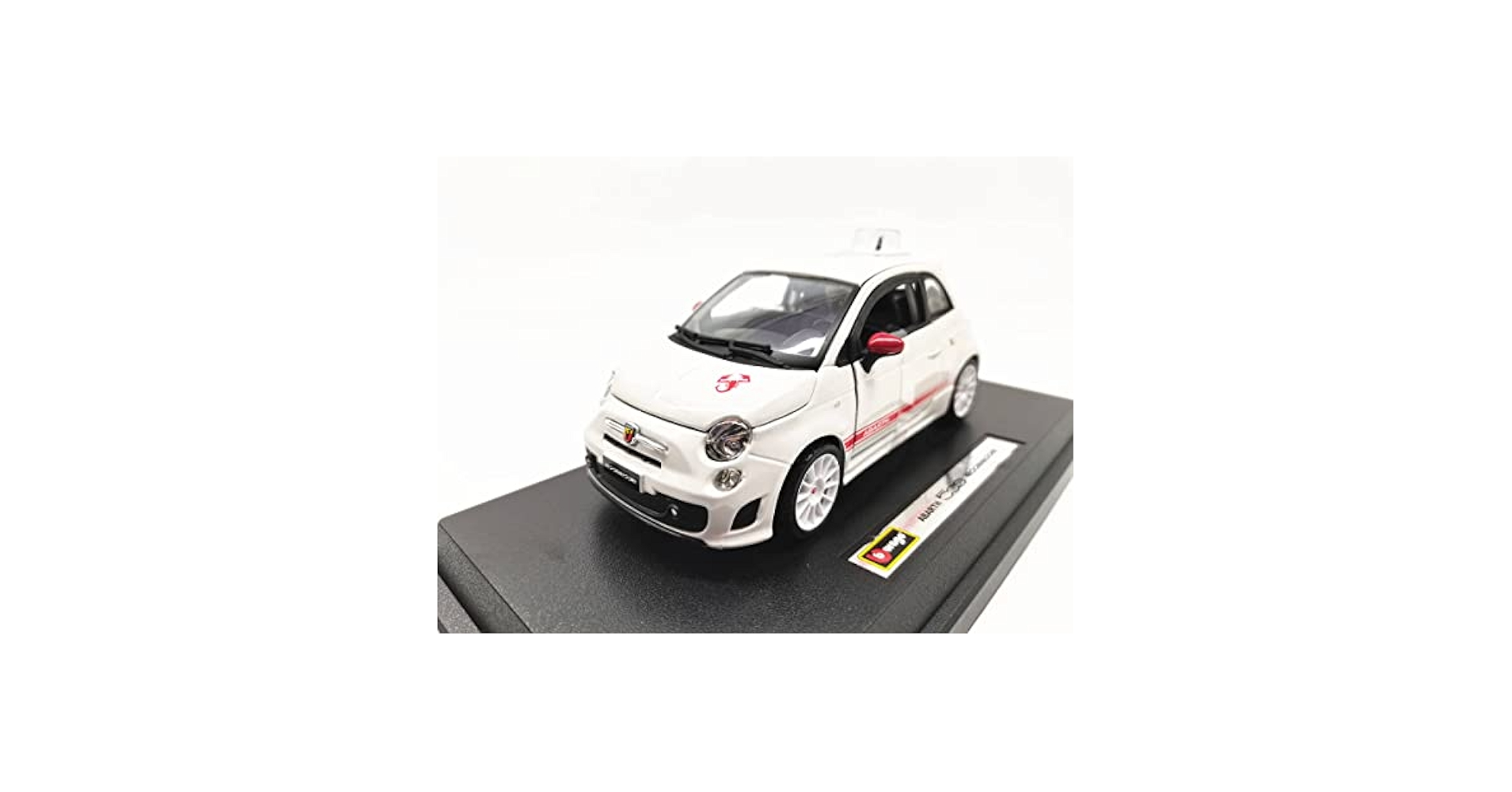 Amazon.co.jp: Burago 1/24 Fiat 500 Abarth White : Hobbies